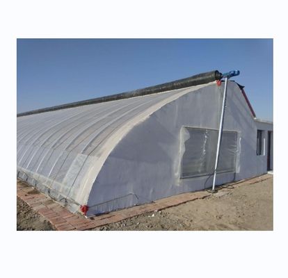 150/200 Micro Film Covered Solar Greenhouse For Yield Cucumber Farming