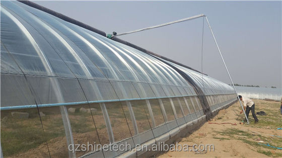 150/200 Micro Film Covered Solar Greenhouse For Yield Cucumber Farming