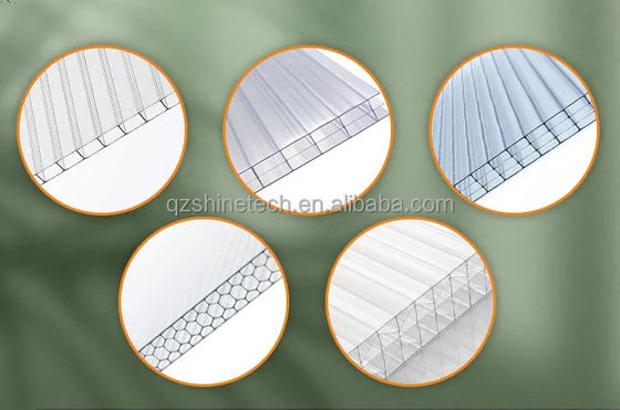 4m Bay Width Polycarbonate Greenhouse Installation Drawing and Galvanized Steel Frame