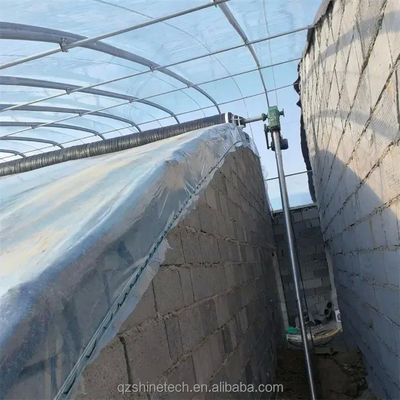 Solar Greenhouse 50-120m Length With Double Arch Galvanized Steel Structure