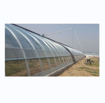 Single Layer Brick Wall Solar Greenhouses 8m-16m Width With Insulation Blanket