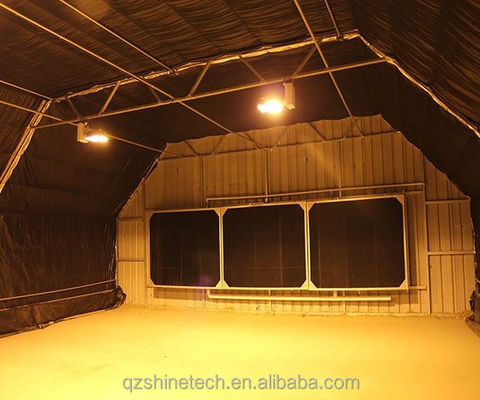 Hot Dip Galvanized Steel Frame Movable Bench Automated Light Deprivation Greenhouse