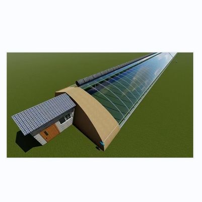 Film Covered Vegetable Greenhouse Three Earth Walls for Winter Heating Single Layer