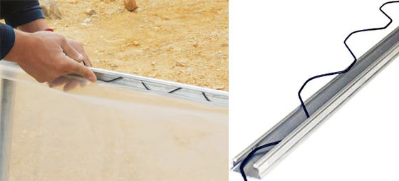 Single Layer Plastic Coated Wiggle Spring Wire 2m Length for Greenhouse Film Accessory